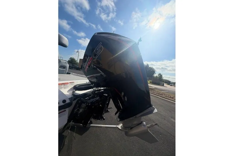 Slide: The Image of 2027 Nitro Z21 XL Pro boat engine under sunny sky. - 6