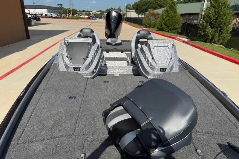 Slide: The Image of 2027 Nitro Z21 XL Pro boat with spacious deck and sleek seating design. - 16