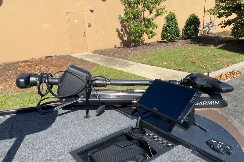 Slide: The Image of 2027 Nitro Z20 XL Pro boat with Garmin navigation system and trolling motor. - 4