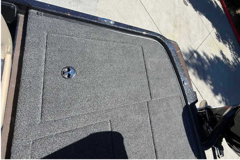 Slide: The Image of Carpeted deck of 2027 Nitro Z20 XL Pro boat, featuring a sleek design. - 37