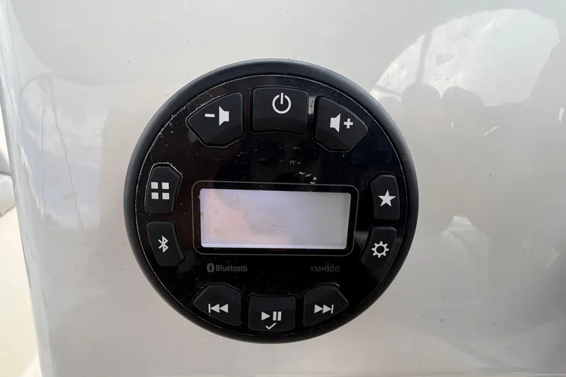 Slide: The Image of Control panel of 2024 Bayliner Element M17 boat with Bluetooth functionality. - 21