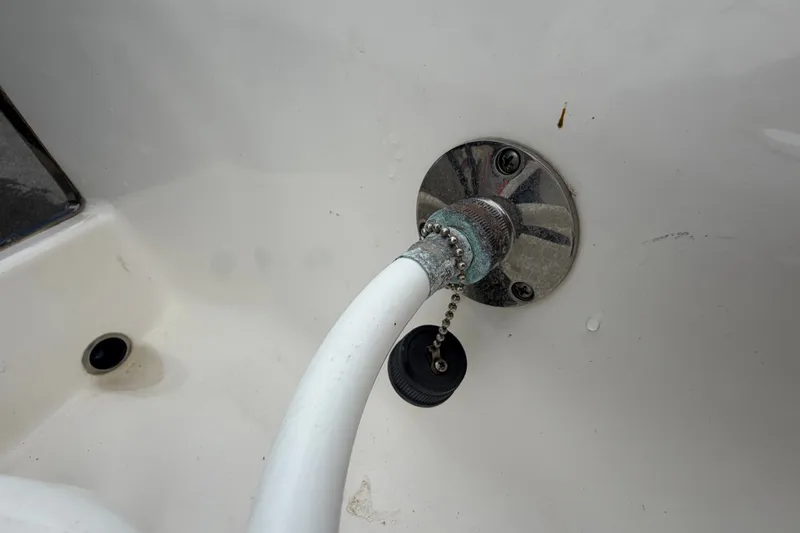 Slide: The Image of Boat hose connection on a 2019 Robalo 226 Cayman. - 75