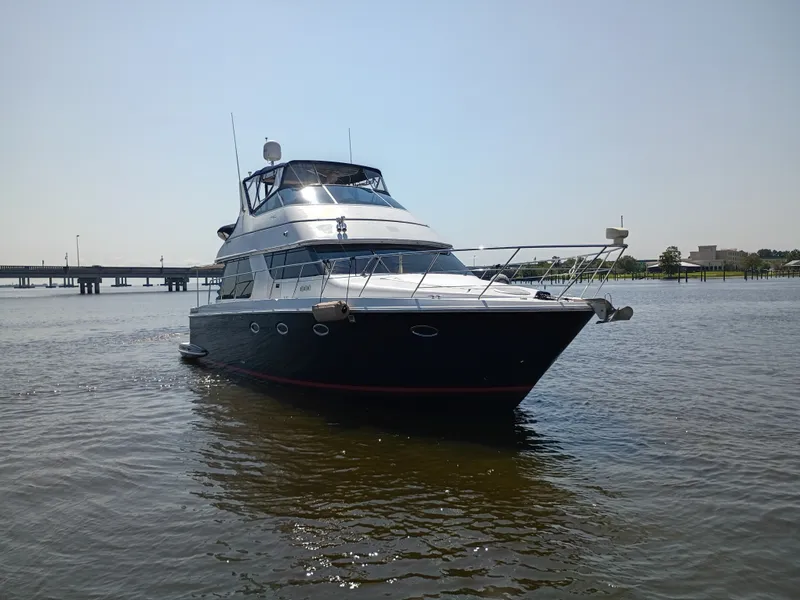 Slide: The Image of Carver Yachts 450 Voyager Pilothouse 2002 - 5