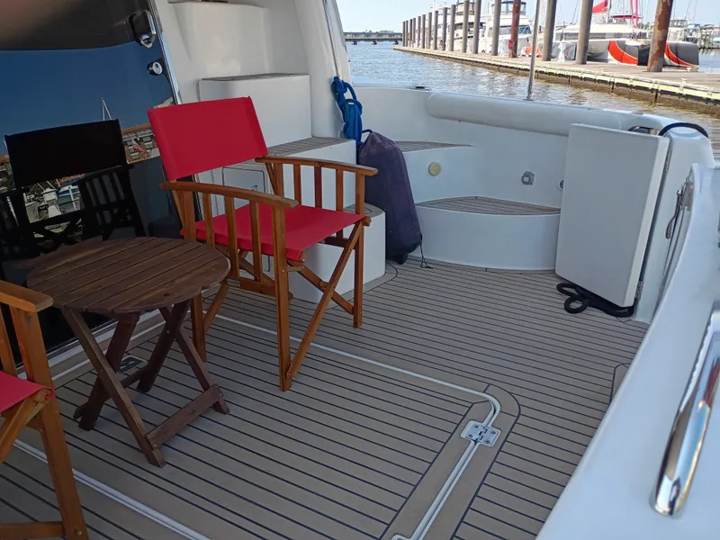 Slide: The Image of Carver Yachts 450 Voyager Pilothouse 2002 - 12