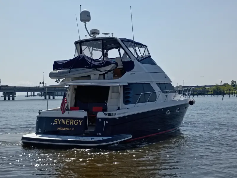 Slide: The Image of Carver Yachts 450 Voyager Pilothouse 2002 - 3