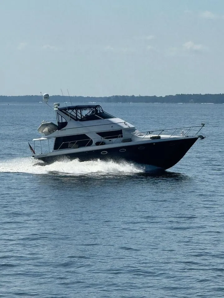 Slide: The Image of Carver Yachts 450 Voyager Pilothouse 2002 - 6