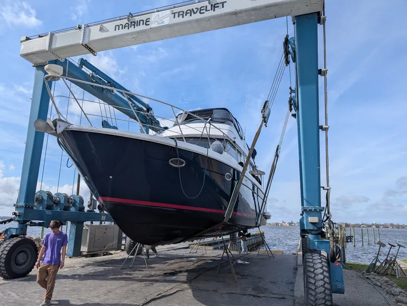 Slide: The Image of Carver Yachts 450 Voyager Pilothouse 2002 - 9