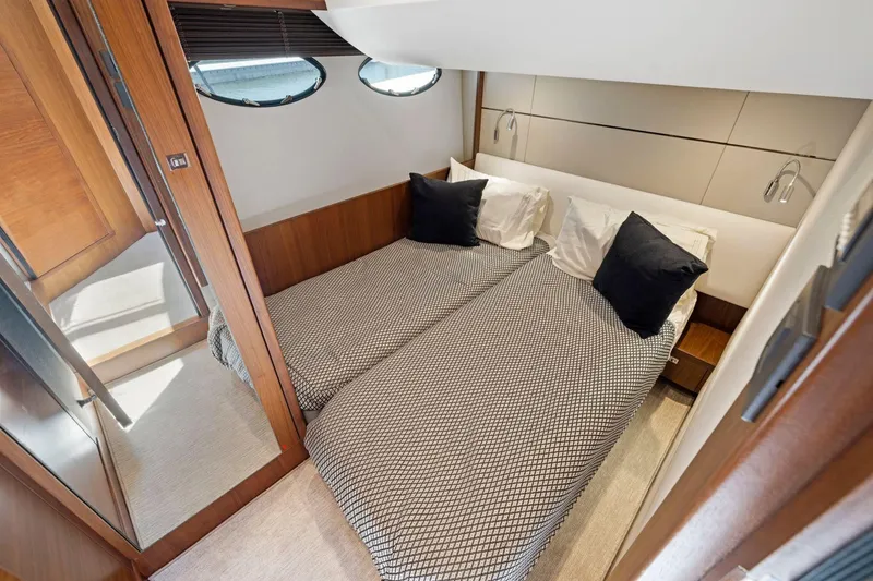 Slide: The Image of Luxurious twin cabin interior on 2015 Princess 60 Flybridge Motor Yacht. - 45