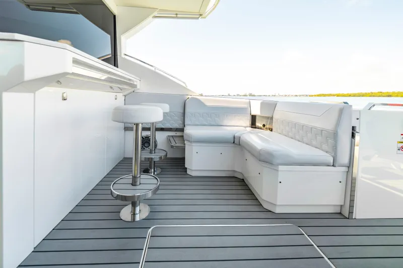Slide: The Image of Luxurious seating area on 2022 Formula 500 Super Sport Crossover yacht deck. - 37