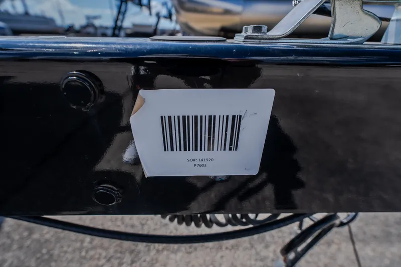 Slide: The Image of Barcode sticker on Montara 25 Surf Boss 2025 boat trailer. - 18