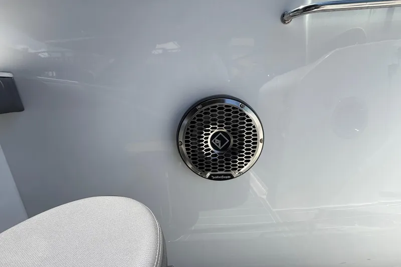 Slide: The Image of Rockford Fosgate speaker on 2021 Cruisers Yachts 38 GLS OB, showcasing premium audio features. - 17