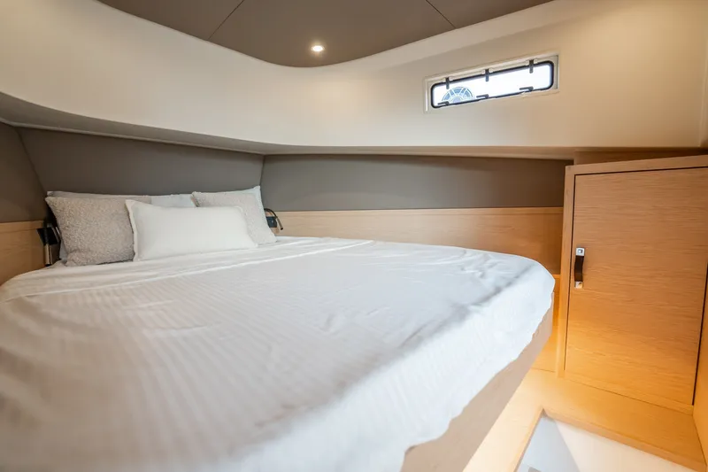 Slide: The Image of Luxurious cabin interior of 2024 Solaris Power 40F Open yacht. - 23