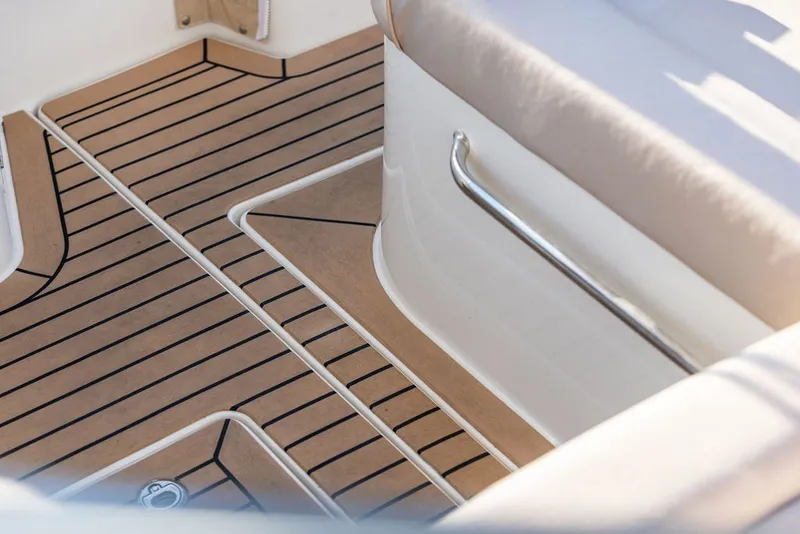 Slide: The Image of Teak deck and seating detail on 2018 Hunt Yachts Harrier 26. - 23