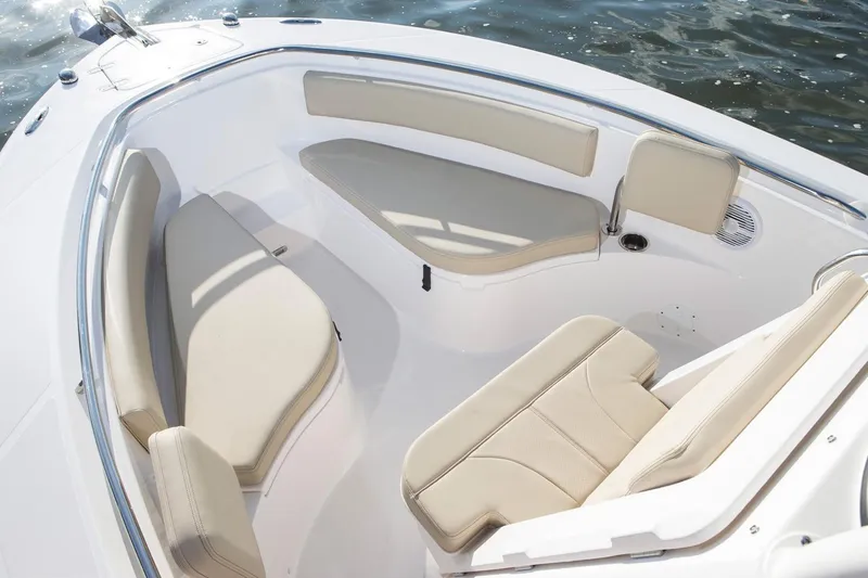 Slide: The Image of Manufacturer Provided Image: 2017 Pursuit C 238 Center Console boat with spacious seating area. - 6