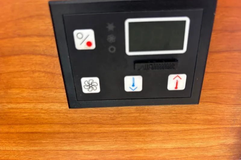 Slide: The Image of Reverse Cycle Air Conditioning Control panel on 2016 Cutwater C-28 - 50