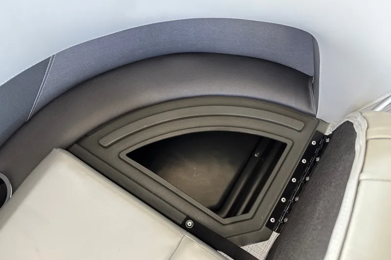 Slide: The Image of Storage compartment in 2027 Sun Tracker Party Barge 18 DLX pontoon boat. - 33