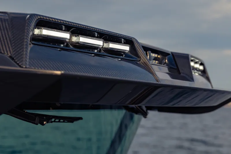 Slide: The Image of BRABUS 1000 yacht detail against ocean backdrop, 2027 model. - 23