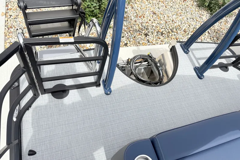 Slide: The Image of 2026 South Bay 525UL DC boat deck with sleek design and modern features. - 20