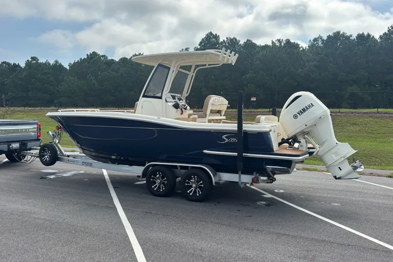 Slide: The Image of 2021 SCOUT 235 XSF PORT SIDE ON TRAILER - 4