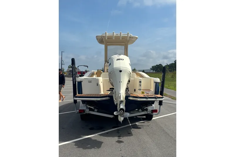 Slide: The Image of 2021 SCOUT 235 XSF STERN SHOT ON TRAILER - 6