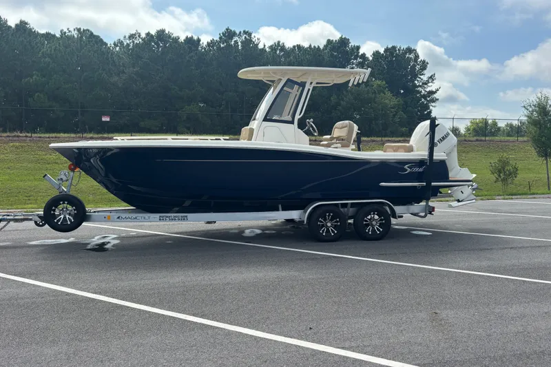 Slide: The Image of 2021 SCOUT 235 XSF PORT SIDE ON TRAILER - 5