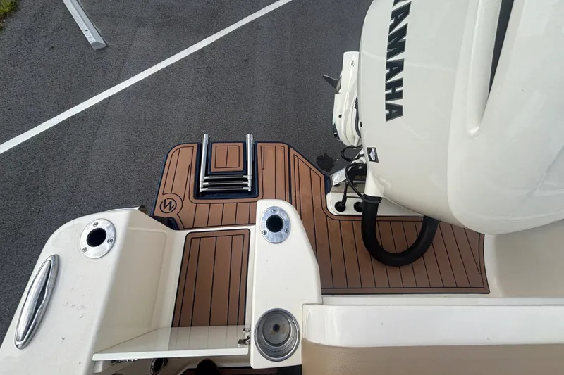 Slide: The Image of 2021 SCOUT 235 XSF SWIM PLATFORM STARBOARD SIDE WITH SWIM LADDER - 11