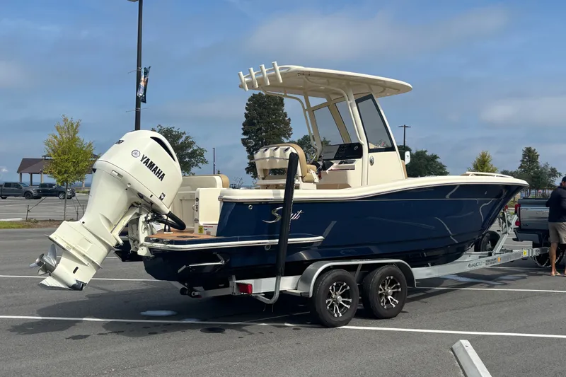 Slide: The Image of 2021 SCOUT 235 XSF STARBOARD SIDE ON TRAILER - 7