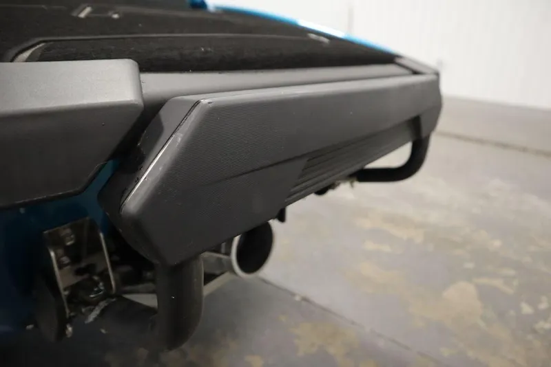 Slide: The Image of 2025 Yamaha WaveRunner FX Cruiser SVHO rear detail in a garage setting. - 22