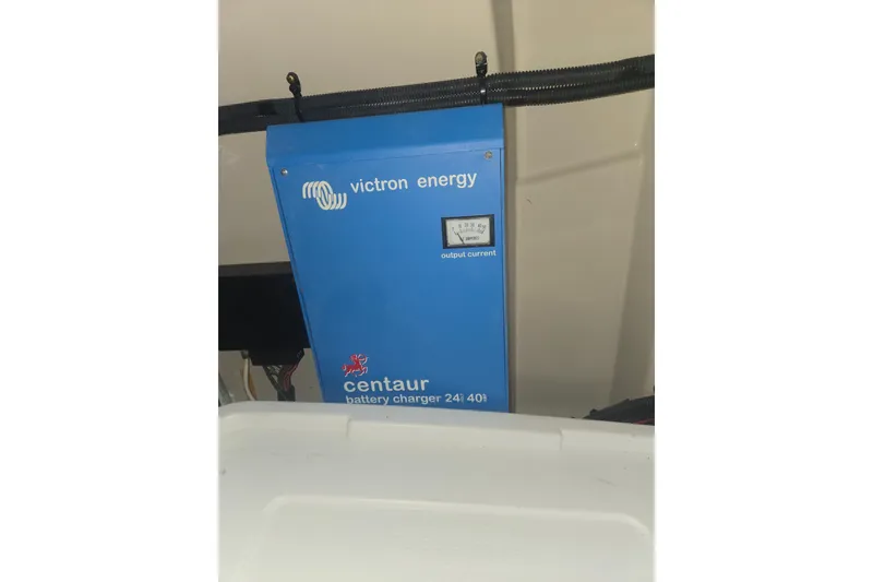 Slide: The Image of Victron Energy Centaur battery charger on 2010 Sea Ray 580 Sundancer yacht. - 71