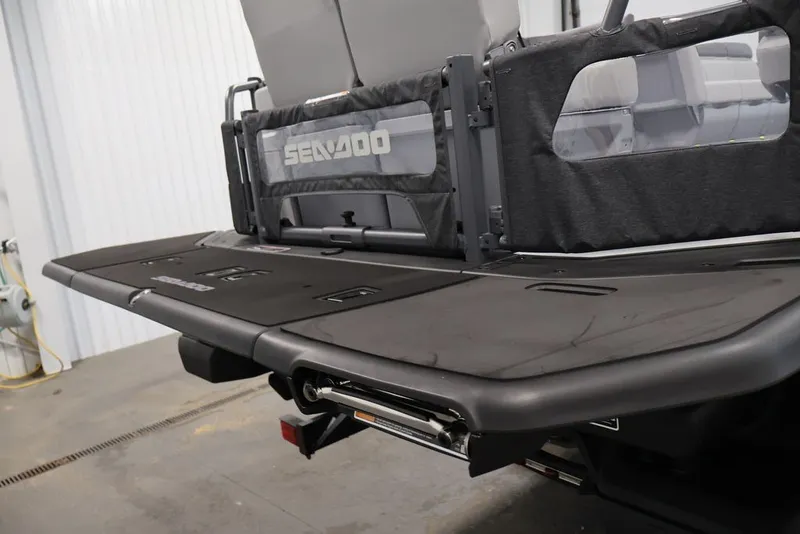 Slide: The Image of 2027 Sea-Doo Switch Cruise 21 rear deck, showcasing sleek design and functionality. - 31