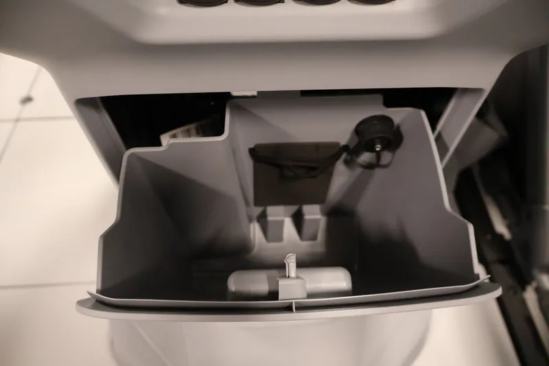 Slide: The Image of Storage compartment of 2027 Sea-Doo Switch Cruise 21, featuring a sleek, organized design. - 20