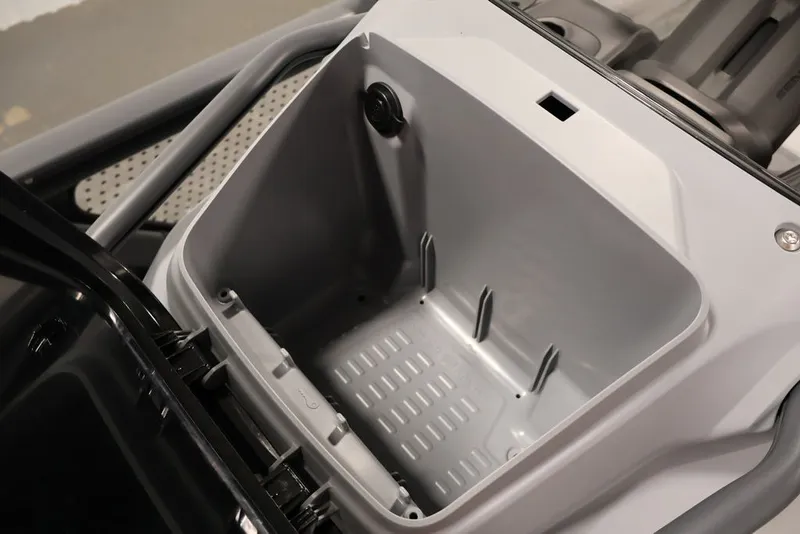 Slide: The Image of Storage compartment of 2027 Sea-Doo Switch Cruise 21, showcasing spacious interior design. - 22