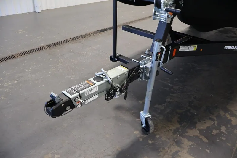 Slide: The Image of Trailer hitch of 2027 Sea-Doo Switch Cruise 21 on concrete floor. - 28