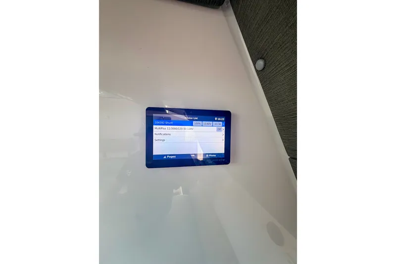 Slide: The Image of Control panel display inside 2021 Axopar 37 XC Cross Cabin boat. - 31