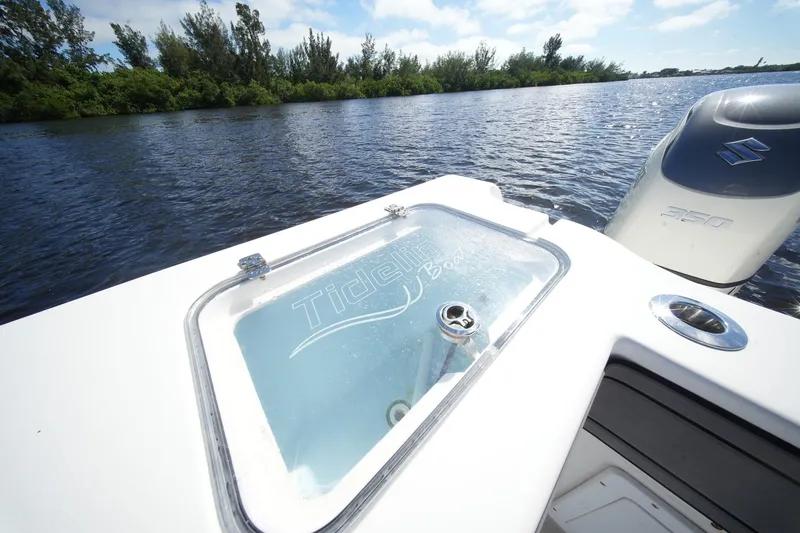 Slide: The Image of 2020 Tideline 365 Offshore boat with Suzuki engine on a scenic river. - 67