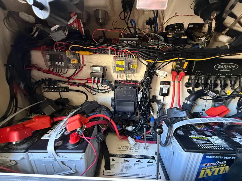 Slide: The Image of Electrical system of a 2022 Grady-White Canyon 306 boat. - 36