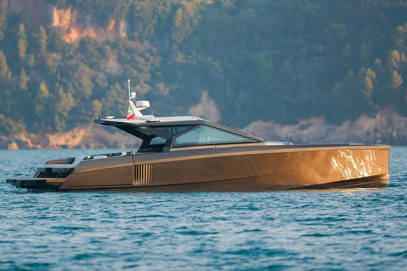 Slide: The Image of Luxury Wally wallypower50 yacht cruising on serene waters, 2027 model. - 3
