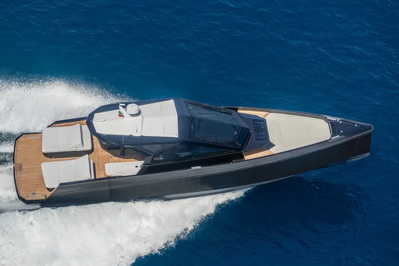 Slide: The Image of 2027 Wally wallypower50 yacht cruising on clear blue ocean waters. - 5
