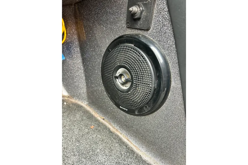 Slide: The Image of Speaker installed in a 2009 Ranger 620VS Fisherman boat interior. - 64
