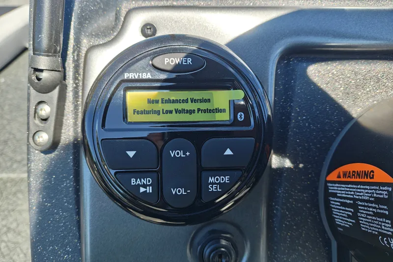 Slide: The Image of Control panel of 2027 Tracker Pro Guide V-175 Combo with enhanced low voltage protection. - 15