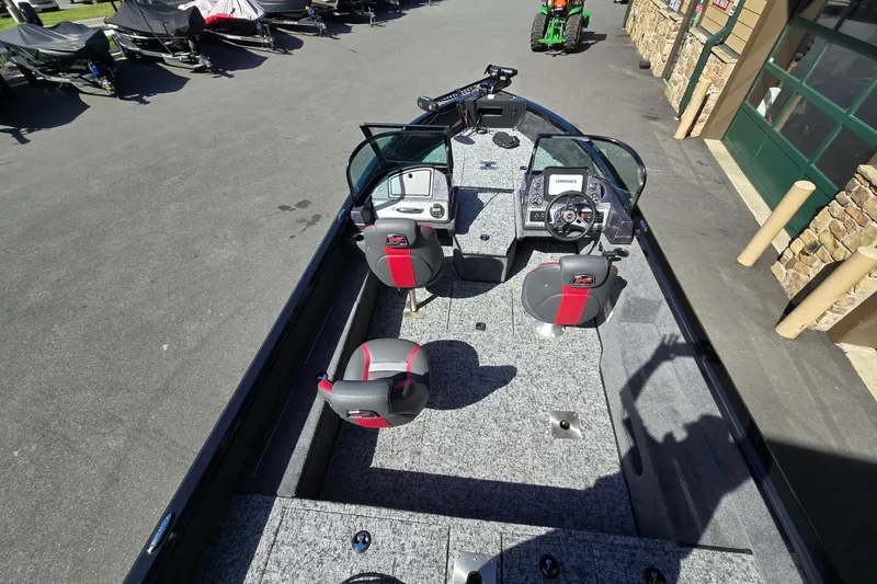 Slide: The Image of 2026 Ranger VS1882SC Angler boat interior with dual seats and control panel. - 5