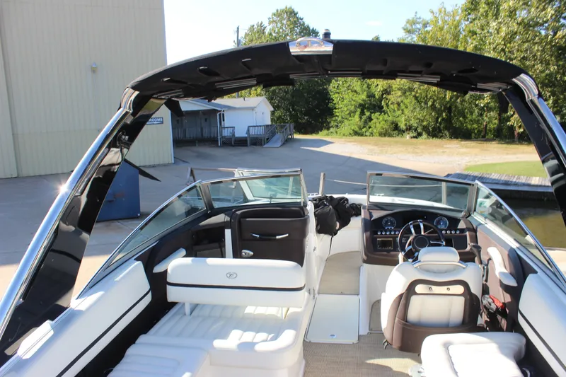Slide: The Image of 2016 Cobalt R5 WSS boat interior with sleek design and comfortable seating. - 45