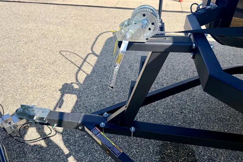 Slide: The Image of Trailer hitch and winch of a 2011 Palm Beach Sport Fish 1623 SE boat. - 50