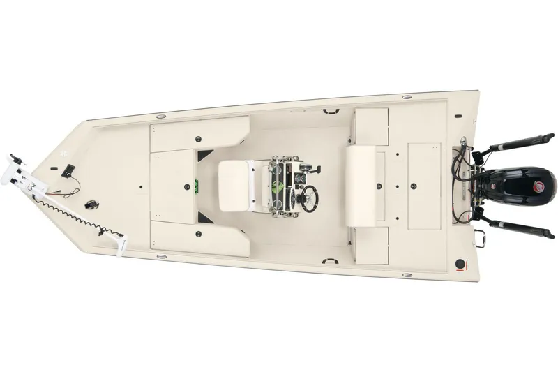 Slide: The Image of Manufacturer Provided Image: Manufacturer Provided Image: Top view of 2025 Ranger RB190 boat, showcasing spacious deck and motor. - 17