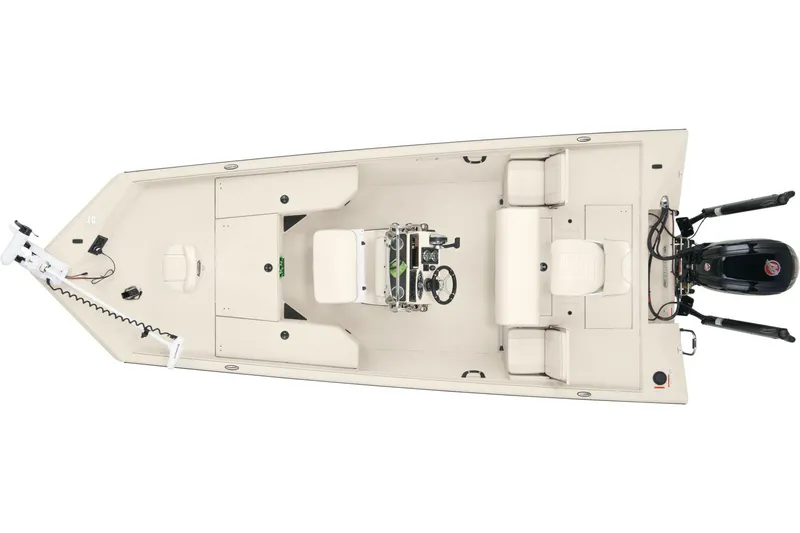 Slide: The Image of Manufacturer Provided Image: Manufacturer Provided Image: Top view of 2025 Ranger RB190 boat, showcasing seating and motor layout. - 16