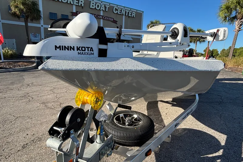 Slide: The Image of 2027 Ranger RB190 boat with Minn Kota Maxxum motor on trailer. - 4