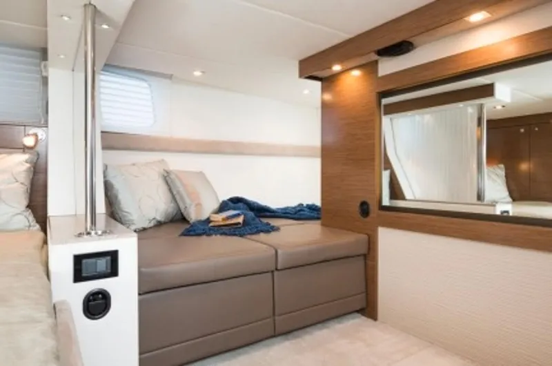 Slide: The Image of Manufacturer Provided Image: Luxurious interior cabin of 2014 Cruisers Yachts 45 Cantius with modern decor. - 15