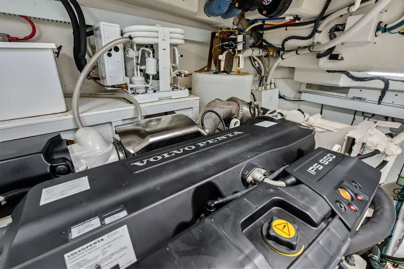 Slide: The Image of Engine room of 2022 Cruisers Yachts 54 Cantius with Volvo Penta IPS 950 engine. - 82