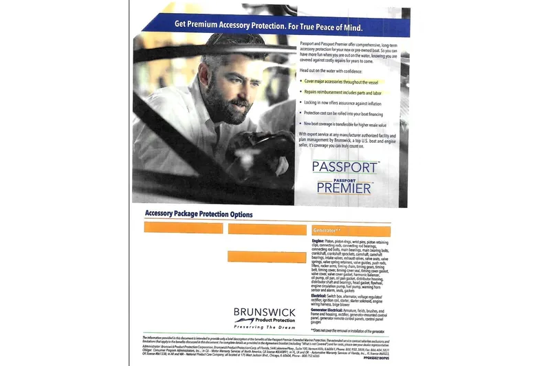 Slide: The Image of Get premium accessory protection for 2022 Cruisers Yachts 54 Cantius with Passport Premier. - 87