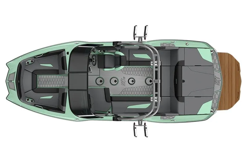 Slide: The Image of Manufacturer Provided Image: Top view of a 2022 MasterCraft NXT22 boat with a sleek design. - 20